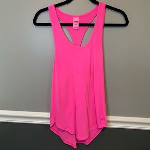 VS PINK neon pink tank top